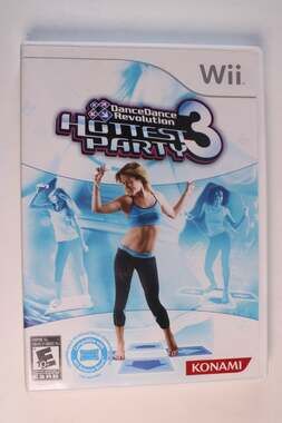 Dance Dance Revolution Hottest Party 3 (Nintendo Wii, 2009) Authentic, Complete